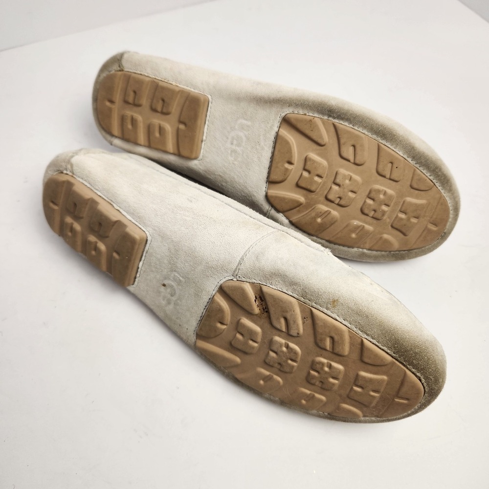 Ugg Women's Ivory Suede Casual Comfy Loafers Size 7 - Picture 8 of 8